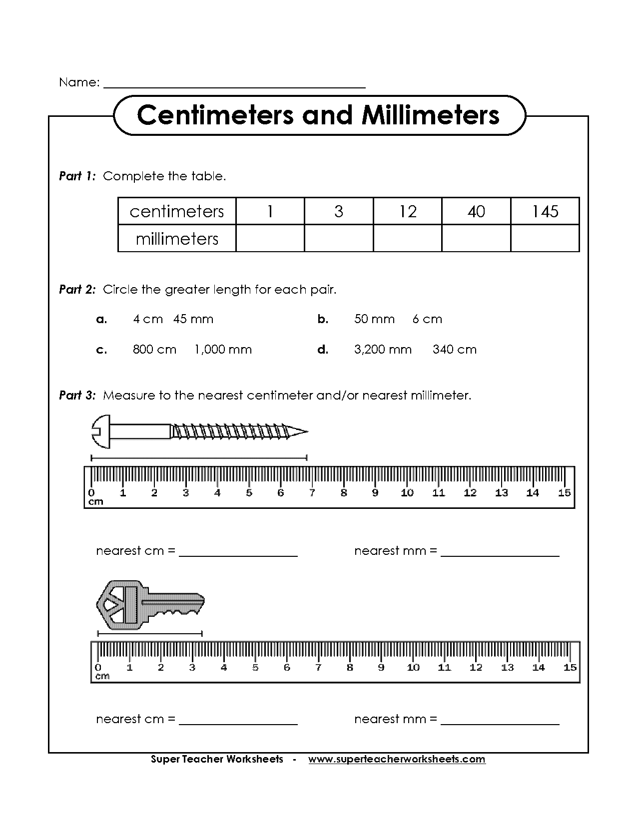 length of line segment worksheet answers